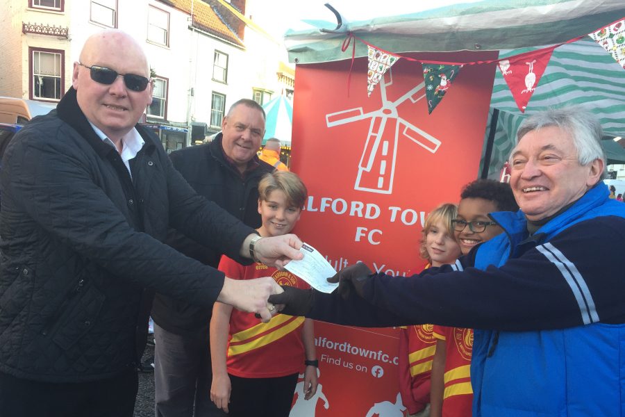 Alford Town Football Club Donation From Masons