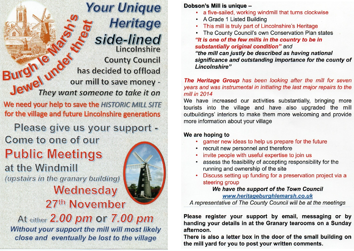 Dobsons Mill Meeting Flyer Nov 2019