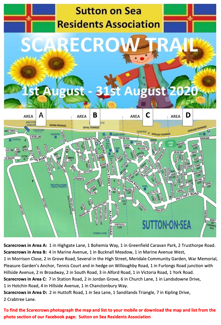 Sutton On Sea 2020 Scarecrow Trail Poster